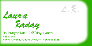 laura raday business card